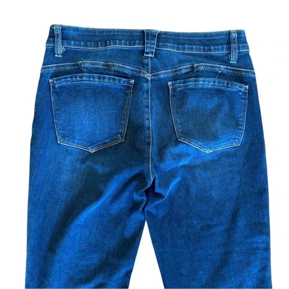 Democracy High Rise Ab Technology Wide‎ Leg Bootcut Medium Wash Jeans Size 8 - Picture 4 of 6